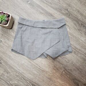 Talula Aritzia Berklee Shorts Grey Wool Blend Sz 2